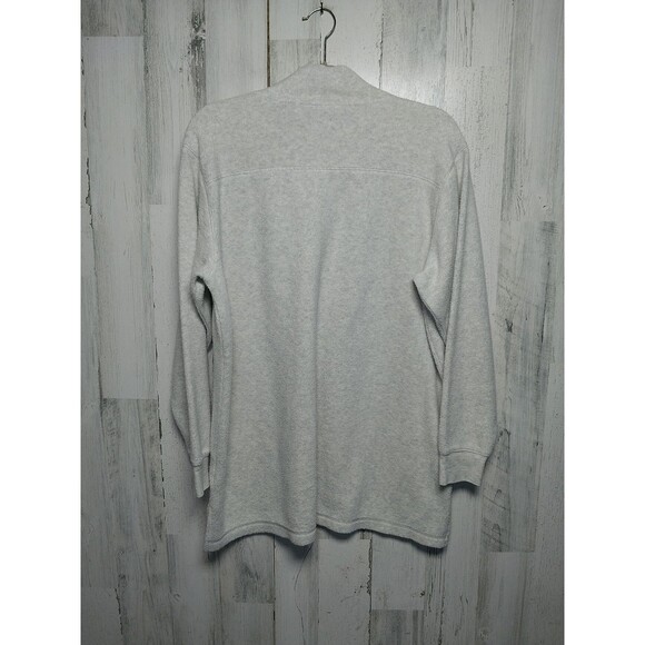 Soft Surroundings Sweater Womens Large Cuddle Pullover Fleece Henley Cozy Casual - Picture 6 of 7